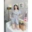 Bộ đồ ngủ nữ pijama, đồ bộ mặc nhà lụa xước cộc đùi thiết kế dễ thương