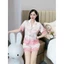 Bộ đồ ngủ nữ pijama, đồ bộ mặc nhà lụa xước cộc đùi thiết kế dễ thương
