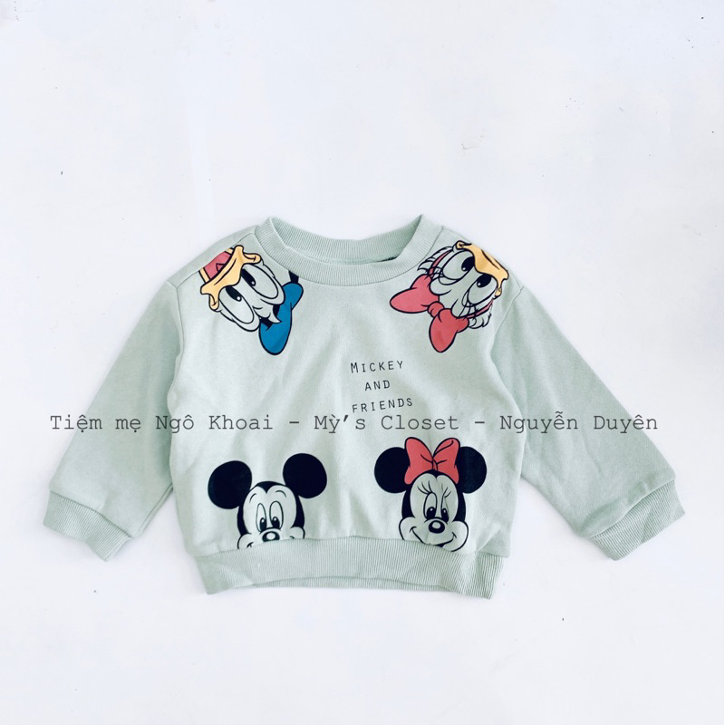 [MD105] Áo nỉ dài tay xuất Nhật chất liệu cotton da cá mềm mại cho bé xuất xịn Futafuta