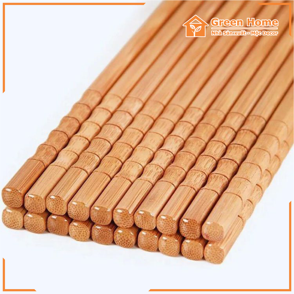 Đũa Tre Khắc Đầu 100% từ Tre tự nhiên không sử dụng hóa chất, an toàn sử dụng