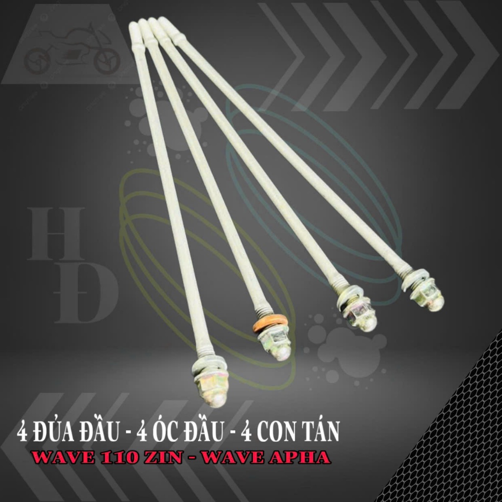 Đủa đầu SUM racing xe Wave- Dream 7li bộ 4 cây chính hãng | Shopee Việt Nam