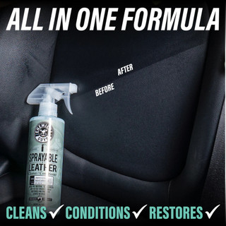 Combo vệ sinh, dưỡng ghế da ô tô Chemical Guys, vệ sinh kèm dưỡng 2in1 Sprayable Liquid Leather