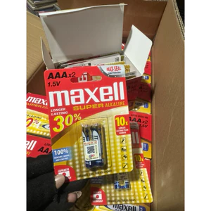 Pin AAA ,AA Maxell SUPER ALKALINE LR03 Vỉ 2 Viên Chính Hãng