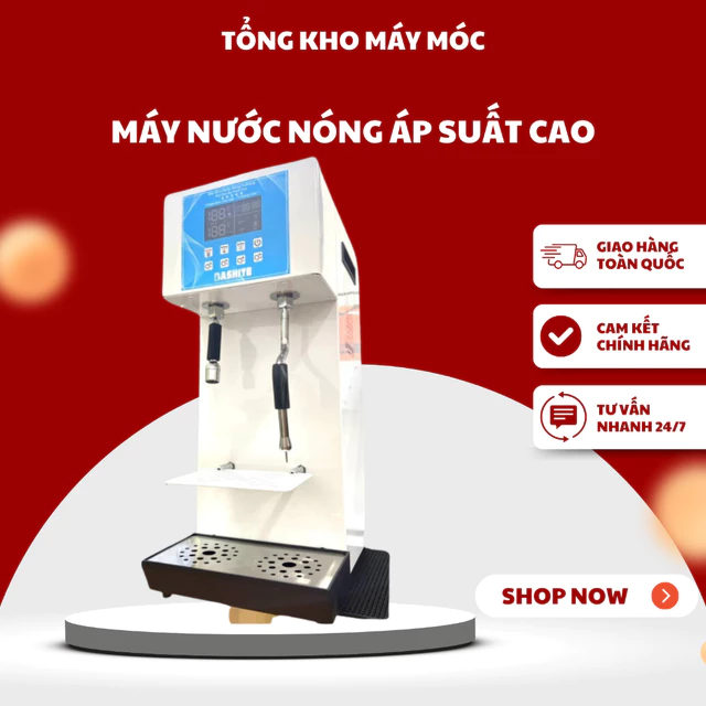 Máy Nước Nóng Áp Suất Cao Kèm Sục Bashite 2800W - Máy Sục Nước Nóng Pha Chế 12L/H MÁY PHA CHẾ