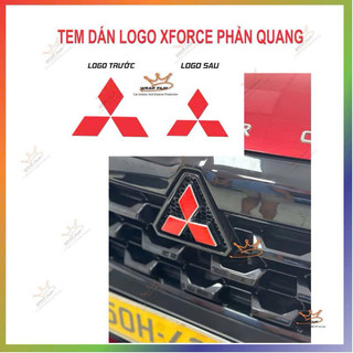Decal phản quang dán logo Xforce, Xpander, Outlander, Decal cao cấp 3M không phai màu không để lại keo khi bóc