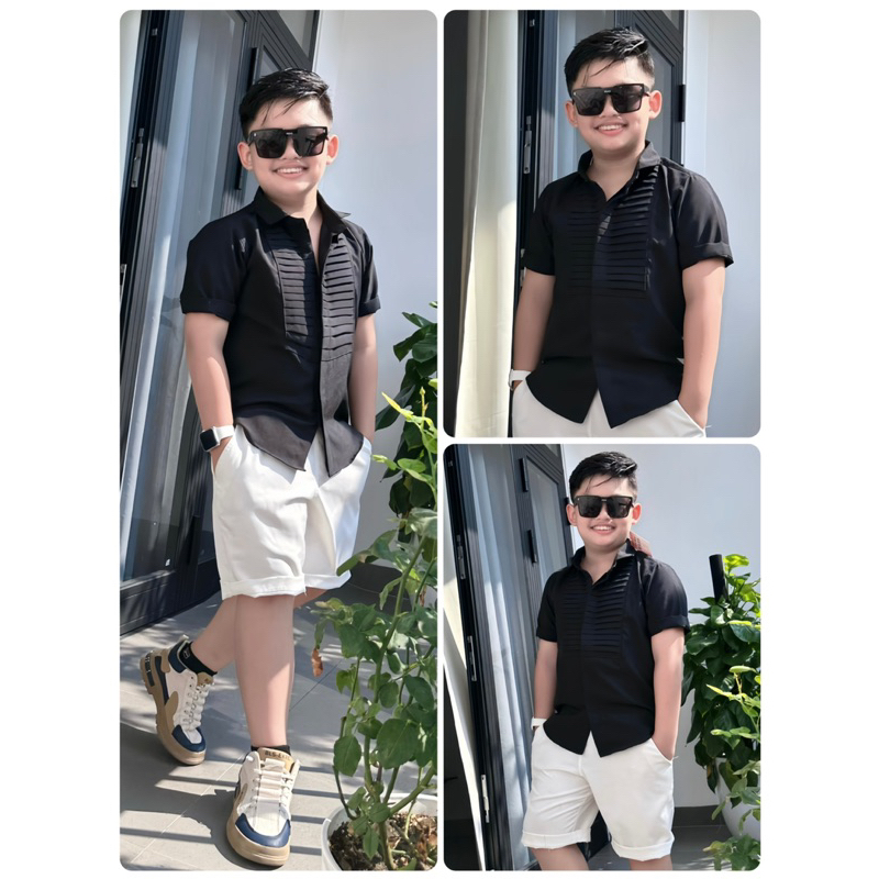 Set SơMi thiết kế cao cấp cho bé trai 10kg-52kg TONI BRAND