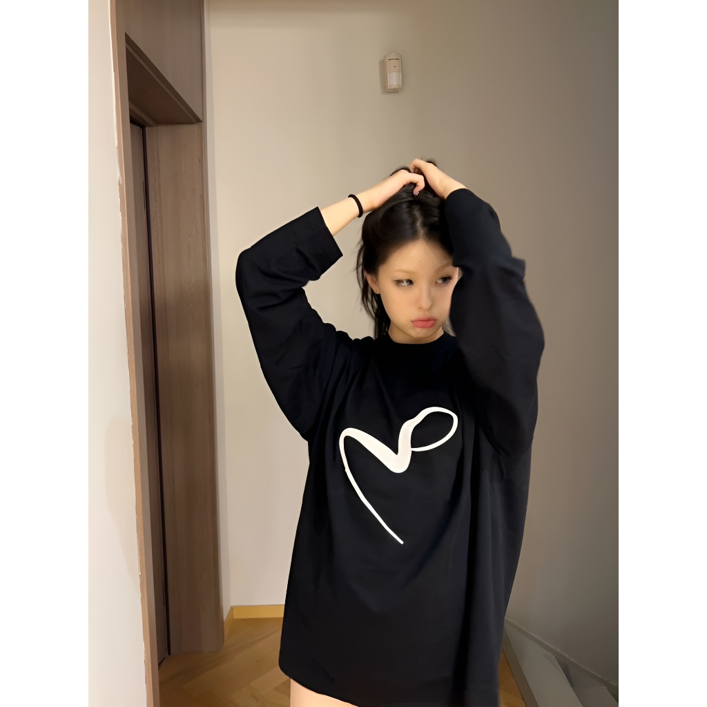 BLACKDOKI Áo thun unisex dài tay METARICOTA LOGO , áo thun dài tay basic hiện đại cá tính chất cotton oversize nam nữ