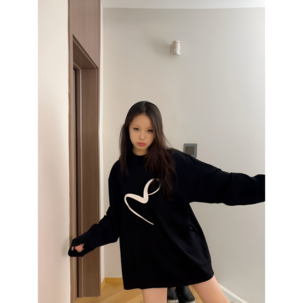 BLACKDOKI Áo thun unisex dài tay METARICOTA LOGO , áo thun dài tay basic hiện đại cá tính chất cotton oversize nam nữ