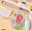 Miếng Lót Chuột Tròn Họa Tiết Tranh Sơn Dầu Chống Trượt 20cm