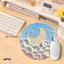 Miếng Lót Chuột Tròn Họa Tiết Tranh Sơn Dầu Chống Trượt 20cm