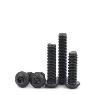 50 cái M3 M4 M5 Bulong lục giác chìm đầu cầu M3 M4 M5 thép mạ đen cấp bền 10.9