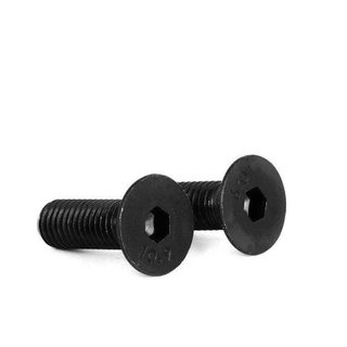50 cái M3 M4 M5 M6 Bulong lục giác chìm đầu bằng đen thép mạ cấp bền 10.9