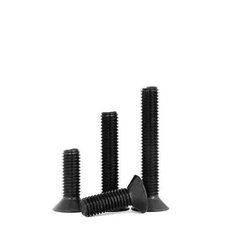 50 cái M3 M4 M5 M6 Bulong lục giác chìm đầu bằng đen thép mạ cấp bền 10.9