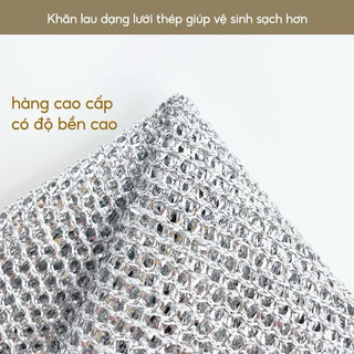 Khăn Lưới Rửa Bát Kim Loại - Lau Bát Chén, Cọ Xoong Nồi, Chống Bám Dầu Tại Minh Nhung