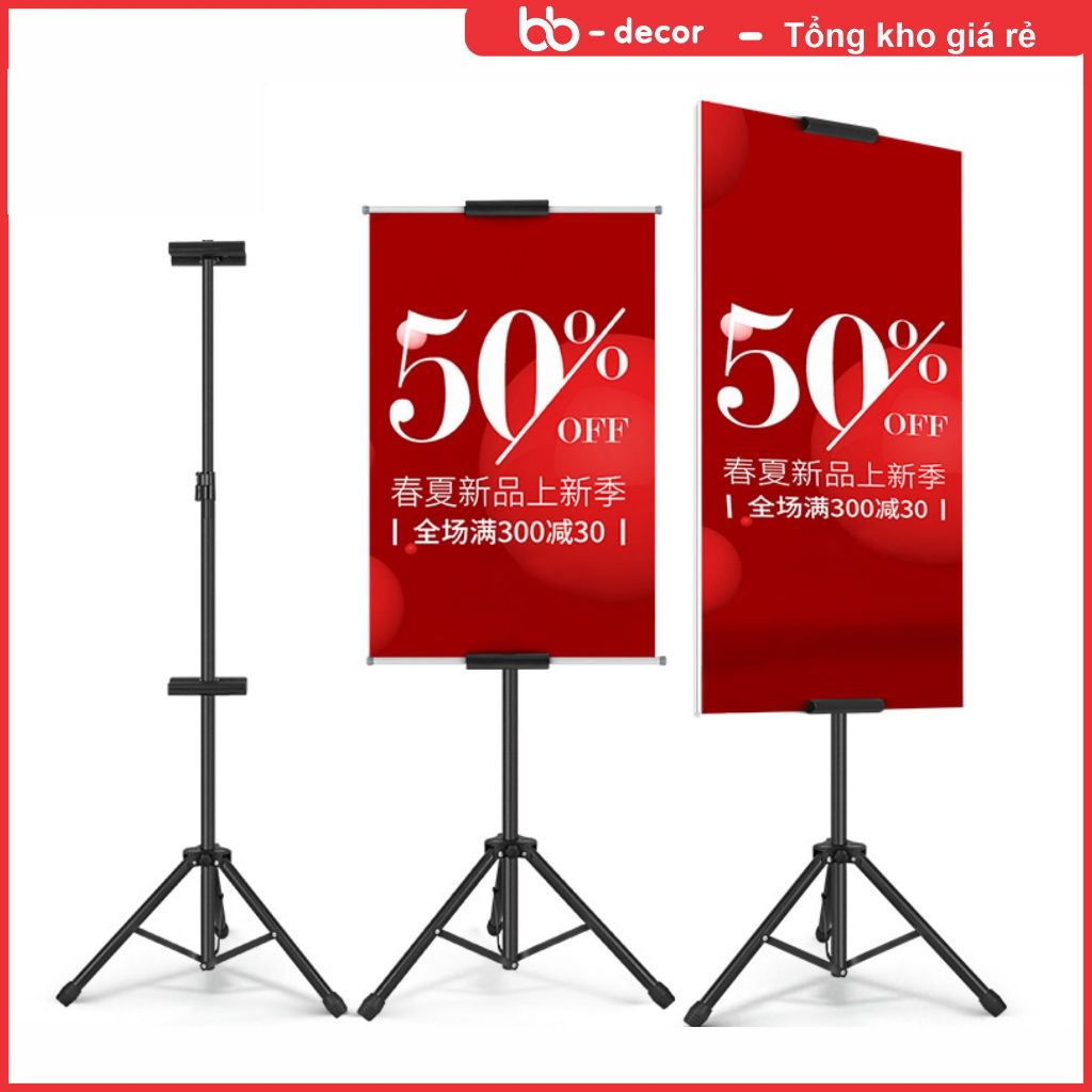 Chân Standee chữ T, Giá Treo Poster 2 Mặt, Standee Đứng Gấp Gọn, Bảng ...