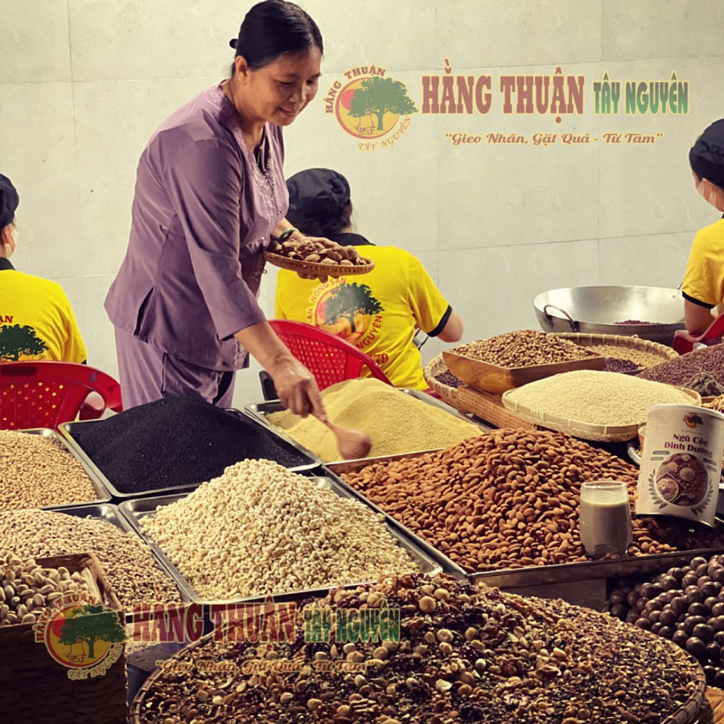 Bột Ngũ Cốc Dinh Dưỡng GC 24 Thành Phần Hạt Hằng Thuận Tây Nguyên