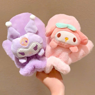 Găng tay lông thỏ cho bé từ 3-10 tuổi hình hoạt hình kuromi, melody 🌸 tuyển sỉ🌸