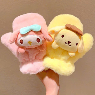 Găng tay lông thỏ cho bé từ 3-10 tuổi hình hoạt hình kuromi, melody 🌸 tuyển sỉ🌸