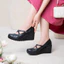 Giầy da KOSU đế xuồng cao 7cm, giày thiết kế Crossover Nhật Bản tôn dáng nhẹ êm KS-23608