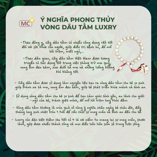 Vòng dâu tằm cỏ 4 lá may mắn, bình an cho bé yêu thương hiệu Me & Con+