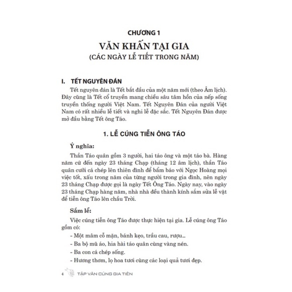 Sách - Tập Văn Cúng Gia Tiên (Văn khấn nôm tại nhà)