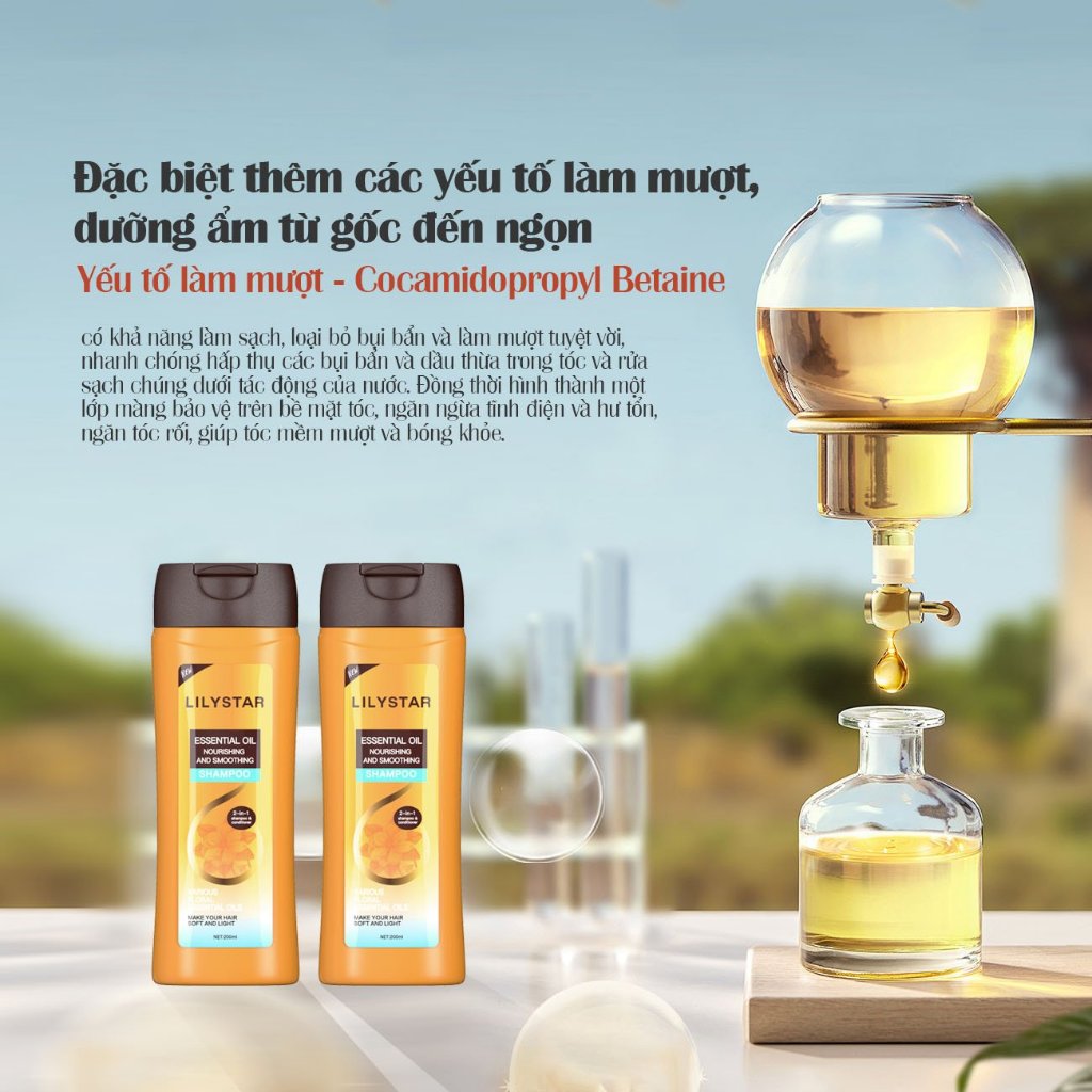 Ảnh Dầu Gội Xả 2IN1 LILYSTAR Phục Hồi Tóc Chuyên Sâu Chứa Tinh Dầu Nuôi Dưỡng Ẩm Giúp Tóc Mềm Mượt Chai 200ml 4