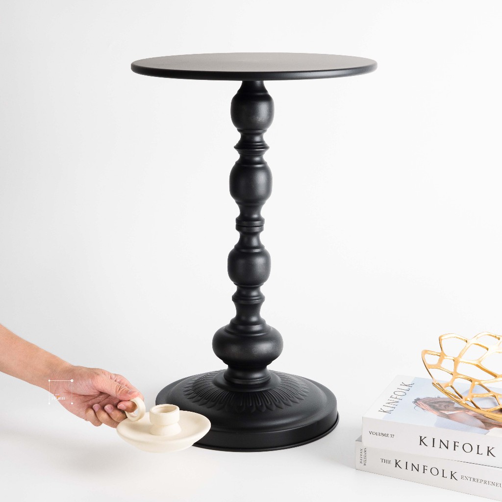 Bàn Trà, Bàn Decor Nhỏ Bằng Thép Không Gỉ Phong Cách Retro Kiểu Mỹ