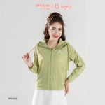Áo gió nữ kéo khóa có mũ dài tay SFA1042 — ảnh 5