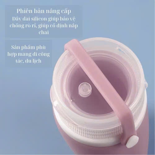 Set 3 Chai Chiết Dầu Gội/ Mỹ Phẩm Dạng Gel, BỘ 3 LỌ CHIẾT SILICON MỀM - LO CHIET MY PHAM