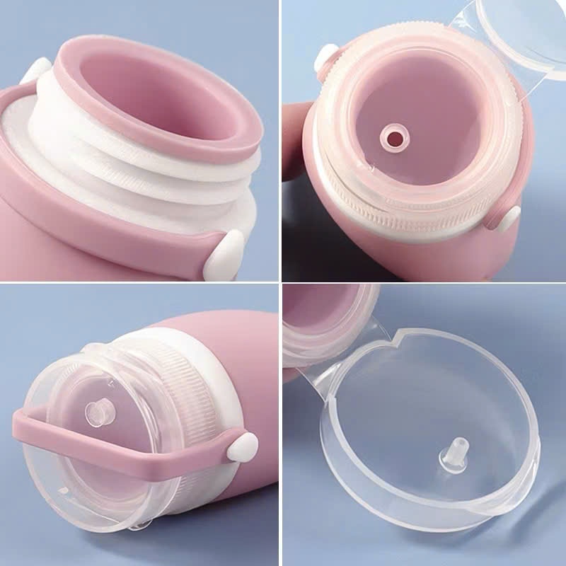 Set 3 Chai Chiết Dầu Gội/ Mỹ Phẩm Dạng Gel, BỘ 3 LỌ CHIẾT SILICON MỀM - LO CHIET MY PHAM