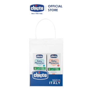 Combo Chicco mềm mịn 5 (Sữa tắm gội Yến mạch 200ml & Dầu mát-xa Hạt Bông)