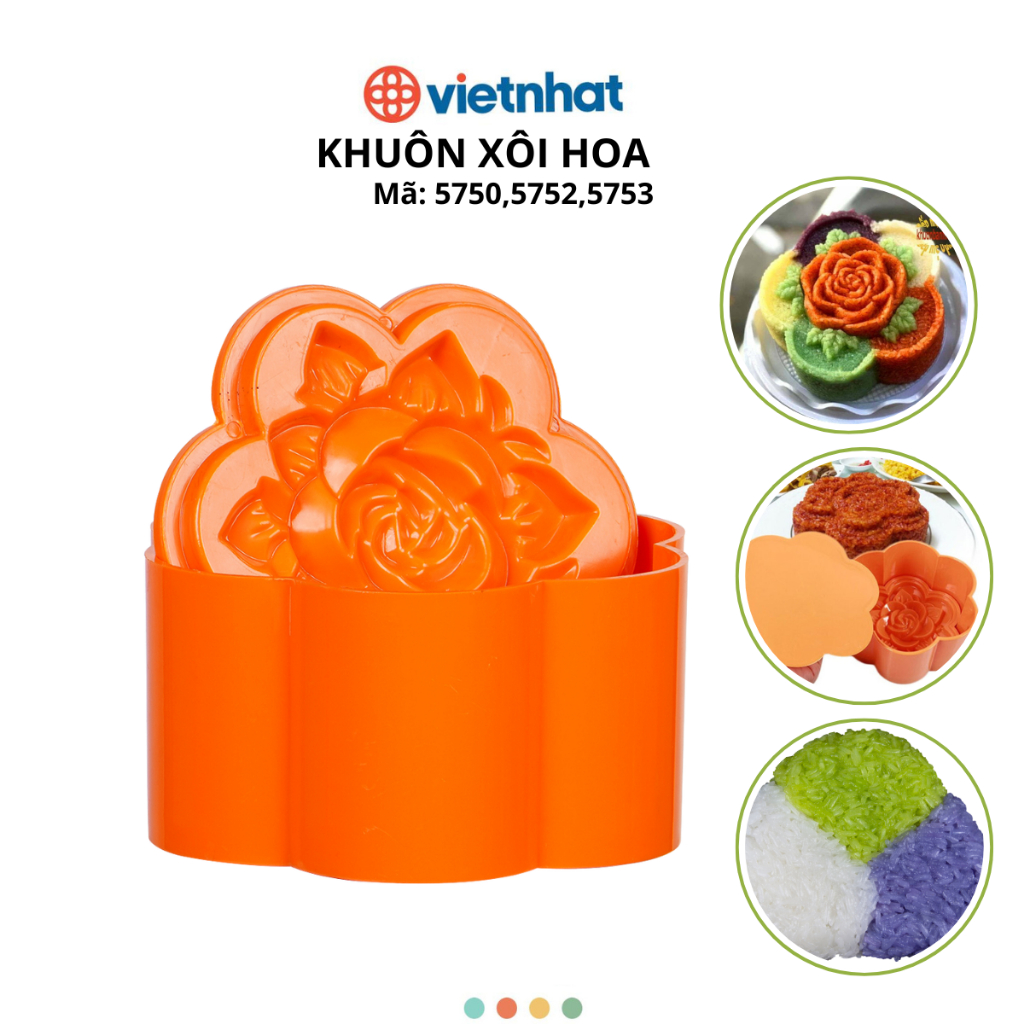 Khuôn Xôi Hoa 3 Size Chính Hãng VIỆT NHẬT