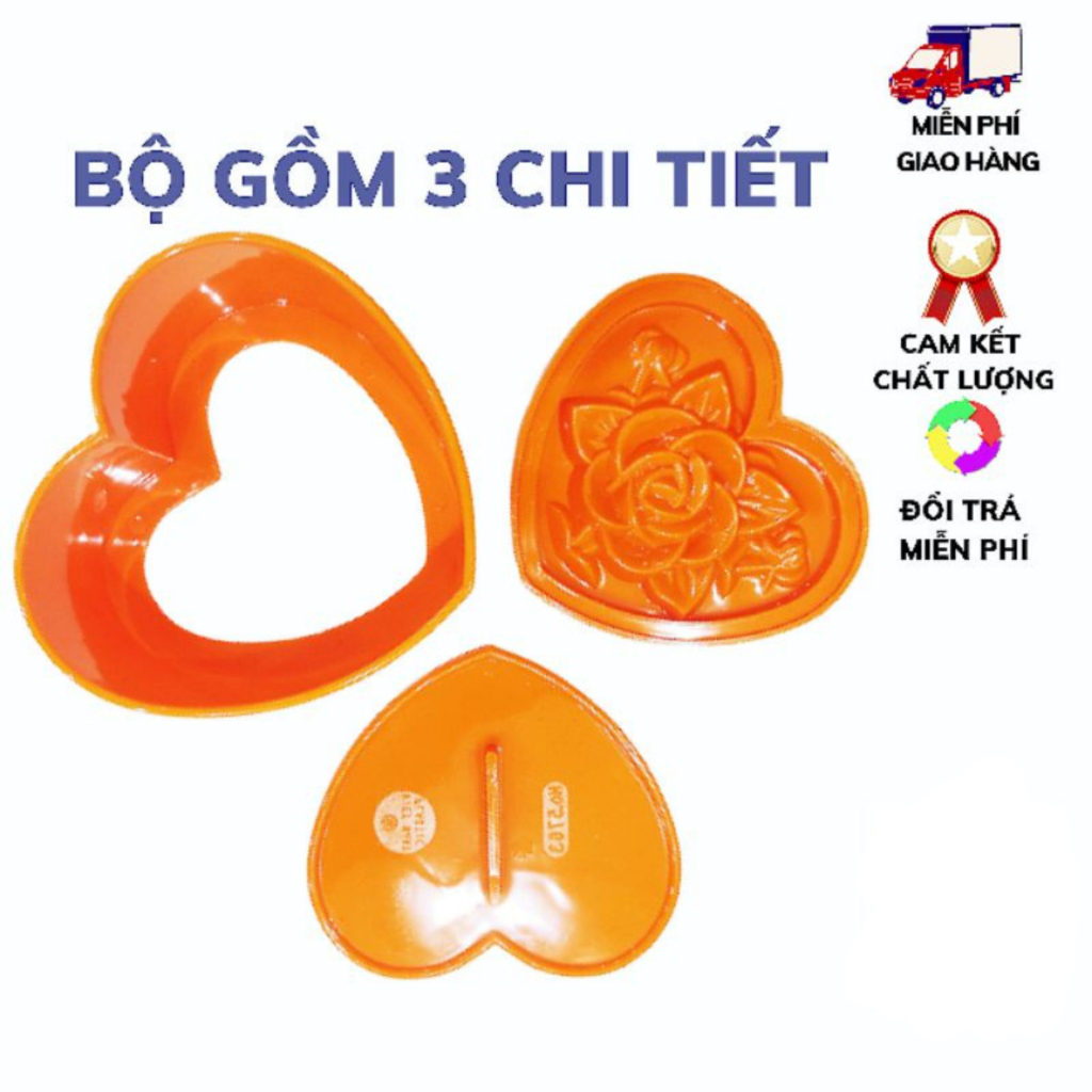 Khuôn Xôi Tim Chuyên Dụng Tiệc Cưới, Lễ Ăn Hỏi Chính Hãng VIỆT NHẬT (Mã 5763)