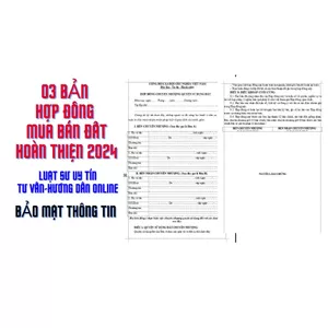 HỢP ĐỒNG MUA BÁN ĐẤT 3 BẢN A4