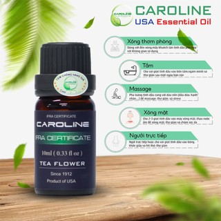Tinh dầu xông thơm phòng thiên nhiên CAROLINE hương Hoa Trà Full size nhỏ - Chính hãng