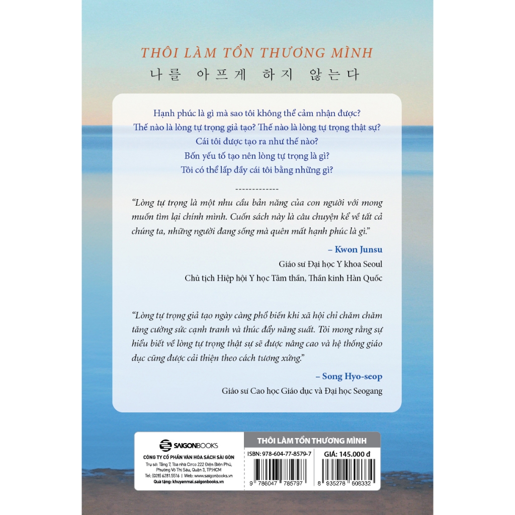 Sách - Thôi Làm Tổn Thương Mình - Jun Mee Kyung