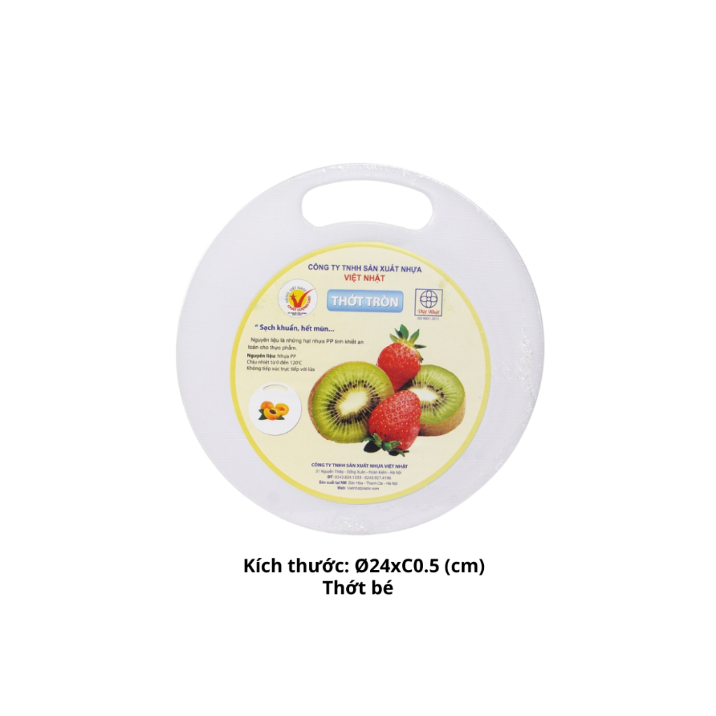 Thớt Nhựa Tròn 3 Size Chính Hãng VIỆT NHẬT