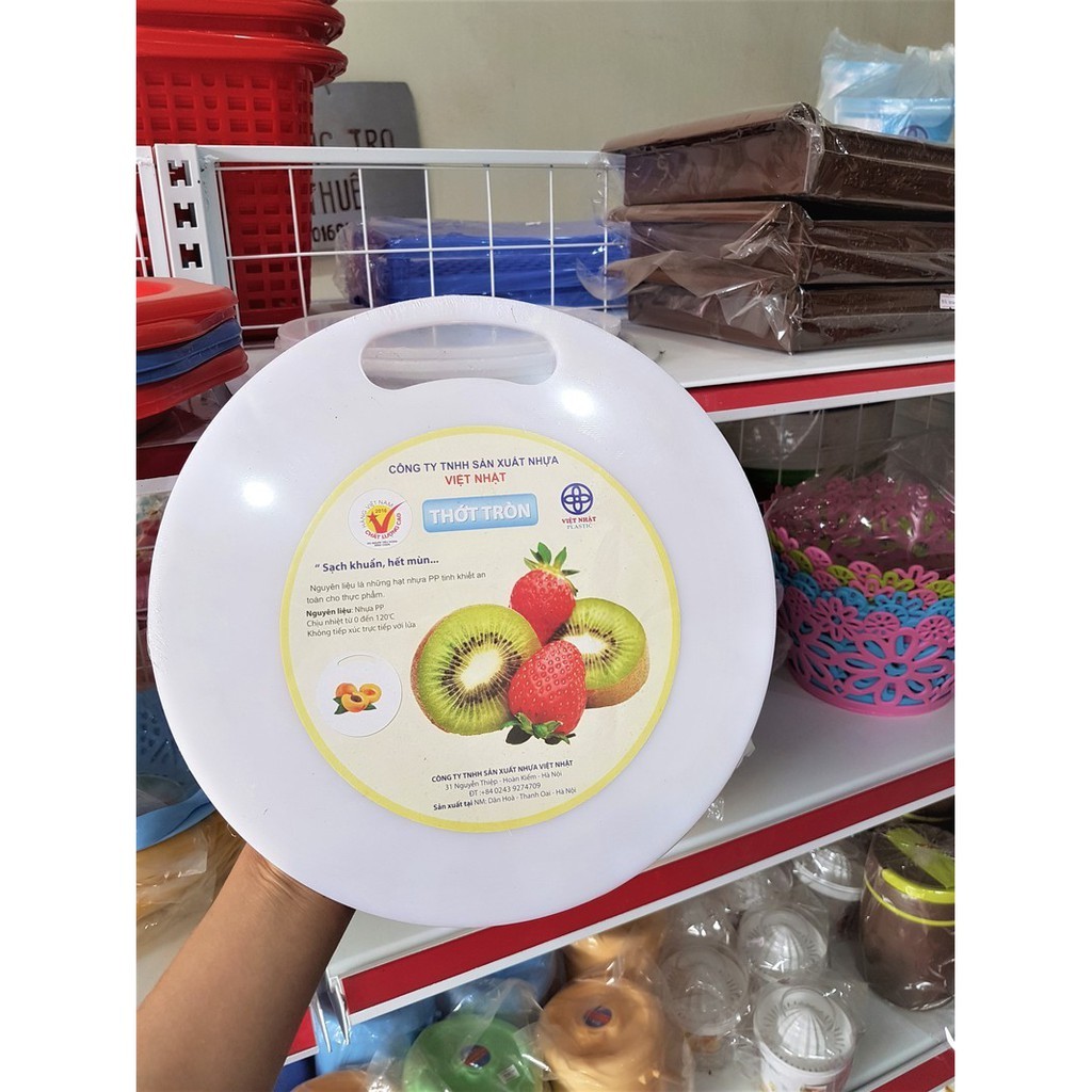 Thớt Nhựa Tròn 3 Size Chính Hãng VIỆT NHẬT