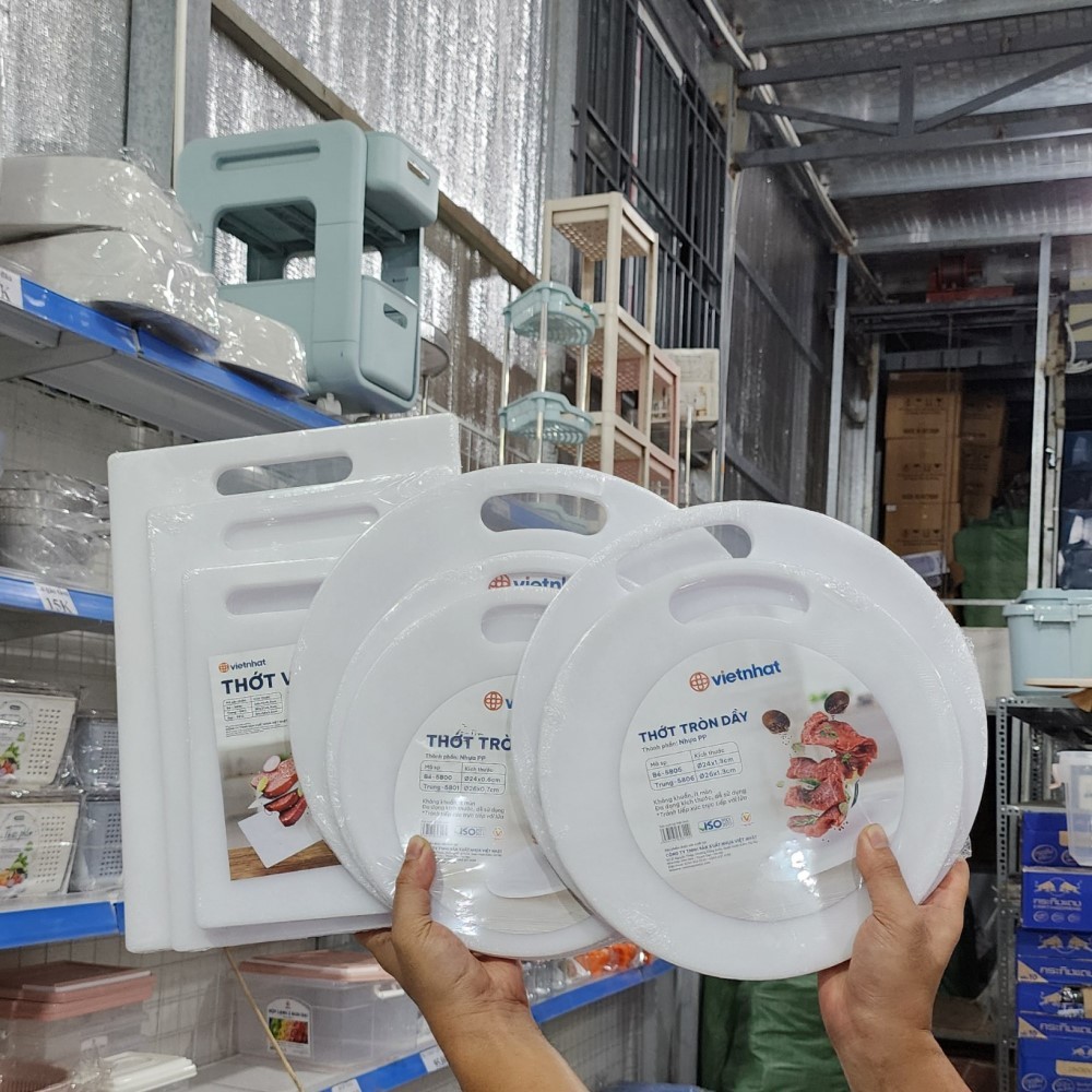 Thớt Nhựa Tròn 3 Size Chính Hãng VIỆT NHẬT