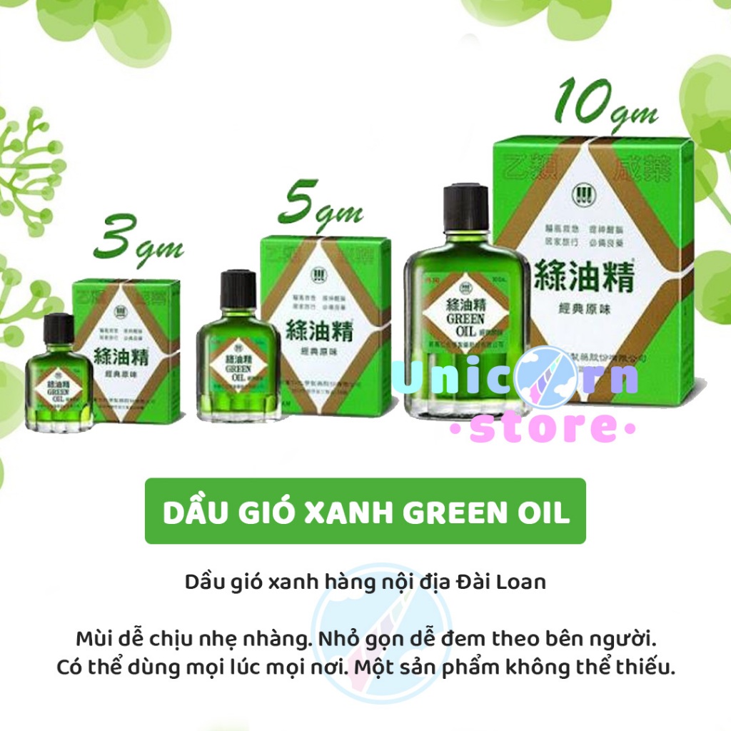 Dầu Gió Xanh Green Oil Đài Loan