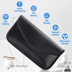 Túi Faraday Chặn Tín Hiệu An Toàn Từ Sợi Carbon - Bảo Mật Thẻ - Chống Frid - 20cm