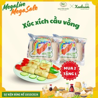 [HỎA TỐC] Xúc Xích Cầu Vồng Nguyên Khôi 210g - Xanhsam Natural & Organic