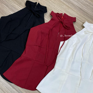 [HOẢ TỐC HCM] Áo yếm linen cổ tàu cách tân phong cách thanh lịch, nhẹ nhàng - luna top | By Mintt