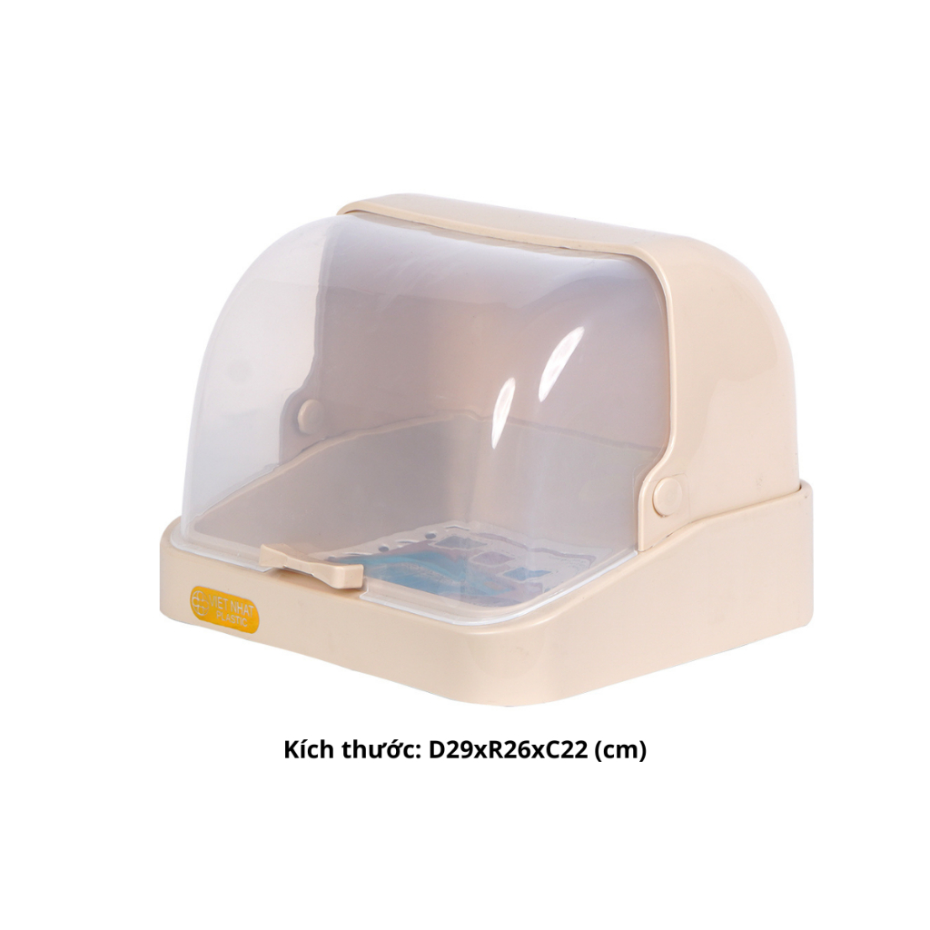 Khay úp cốc ly, Khay úp bình sữa có nắp đậy Chính hãng Việt Nhật (mã 1355)
