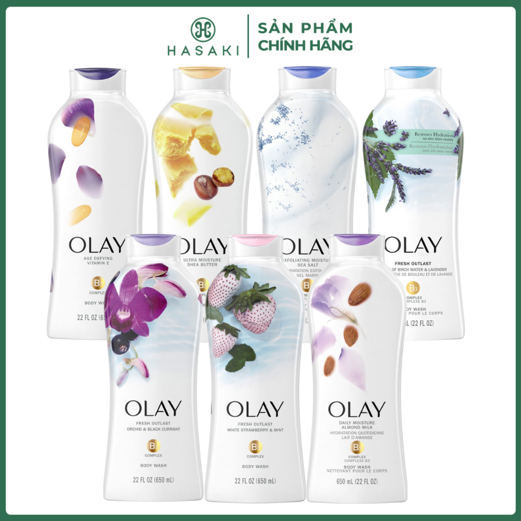 Sữa Tắm Dưỡng Da Olay Mật Hoa Hồng 650ml