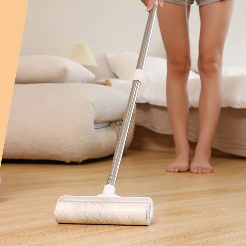 Combo-24cm*Dài93cm Cây Lăn Bụi Cán Dài Inox Thu Gọn, Làm Sạch Quần Áo,lăn Giường,Siêu Tiện Dụng】