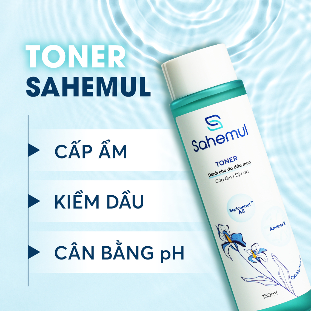 Ảnh Toner Nước Hoa Hồng Sahemul Cho Da Dầu Mụn giúp Cấp Ẩm, Kiềm Dầu, Cân Bằng Da 150ml 1