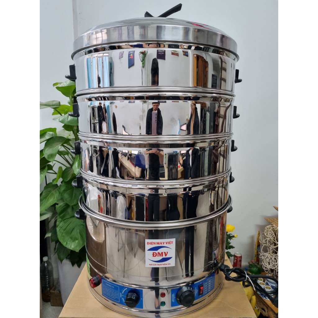 Nồi hấp bánh bèo bằng điện 3 tầng hấp - Xửng hấp bánh bèo INOX | Shopee ...