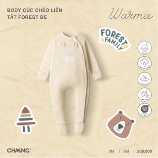 Chaang AW2024 Body cúc chéo liền tất Forest cho bé