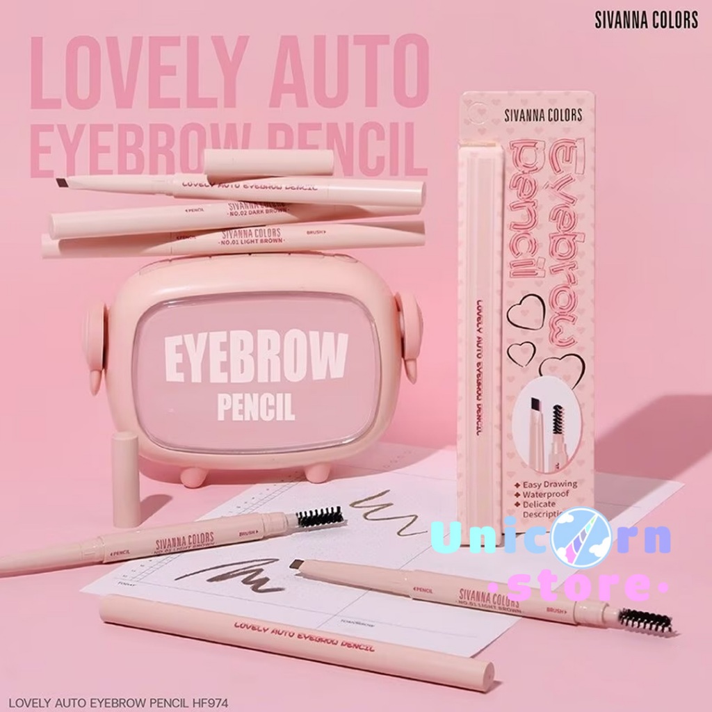 Chì Kẻ Mày Sivanna Lovely Auto Eyebrow Pencil HF974